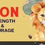 Illustration of a lion with "LION Strength Courage" on yellow, for mural donation or basketball court resurfacing projects.