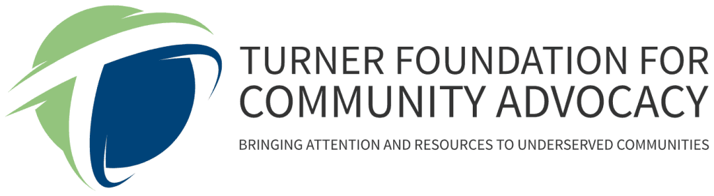 Turner Foundation for Community Advocacy logo with tagline: Highlighting YCAM Mentorship Program for underserved communities.