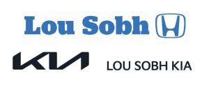 Logos for Lou Sobh Honda and Lou Sobh Kia, part of Lou Sobh Automotive Group supporting youth mentorship.